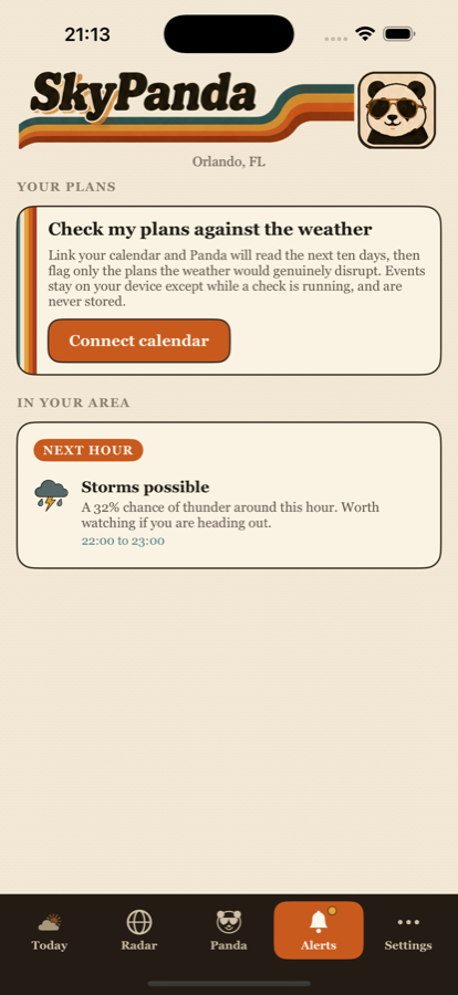 Alerts and plans.